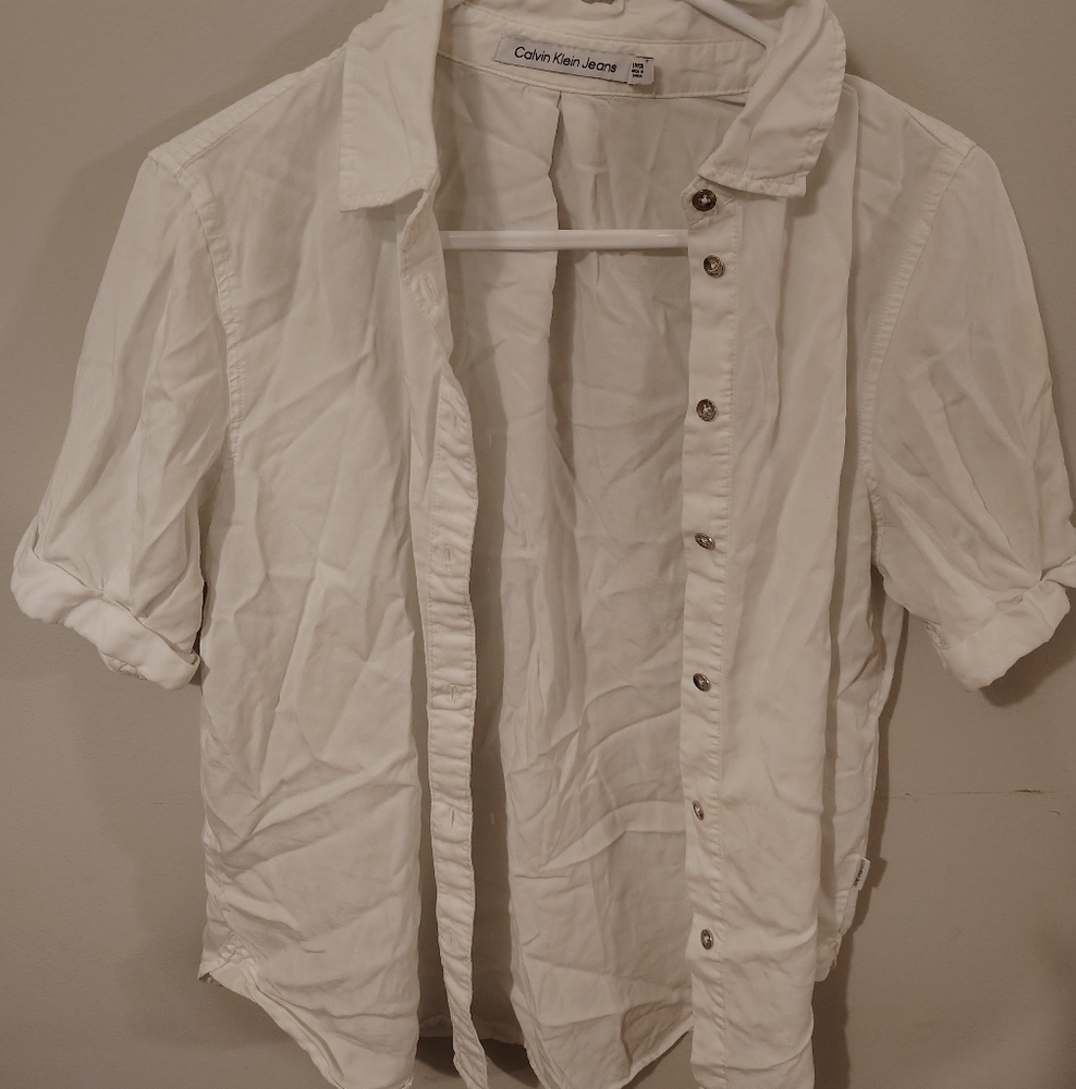 Calvin Klein Men's White Shirt